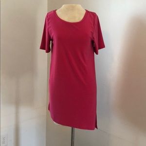 Asymmetrical pink blouse